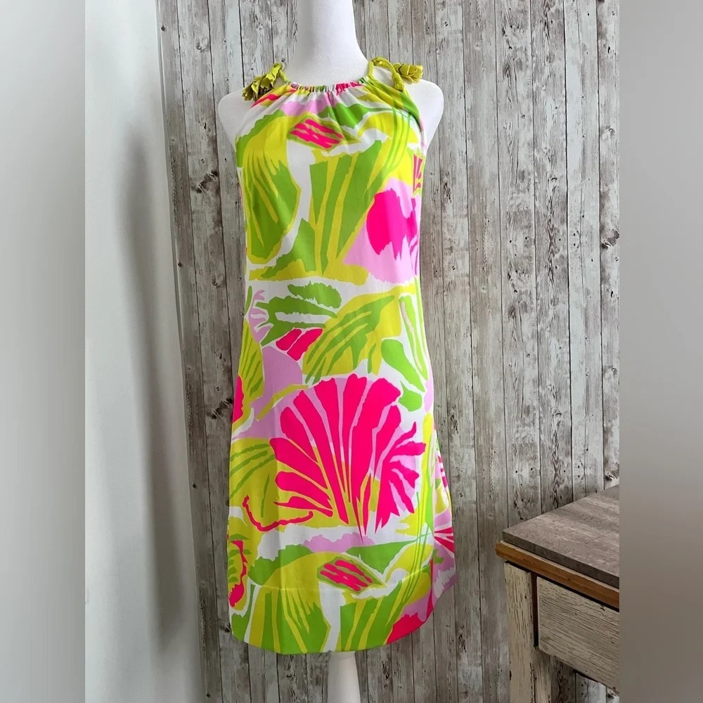 Gretchen Scott Tie Tassel Frond Frenzy Dress